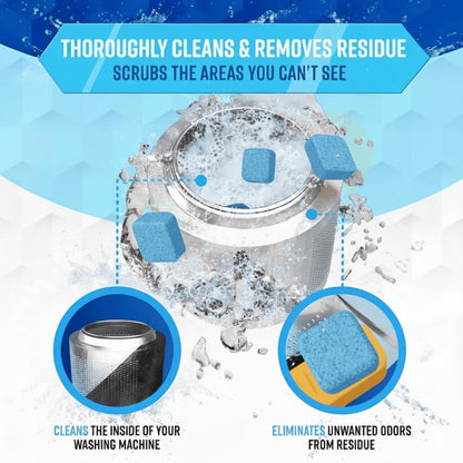 🔥Eco-Friendly Washing Machine Cleaner Fights Pet Odors & Hair Build-Up for Fresh Clean Machines