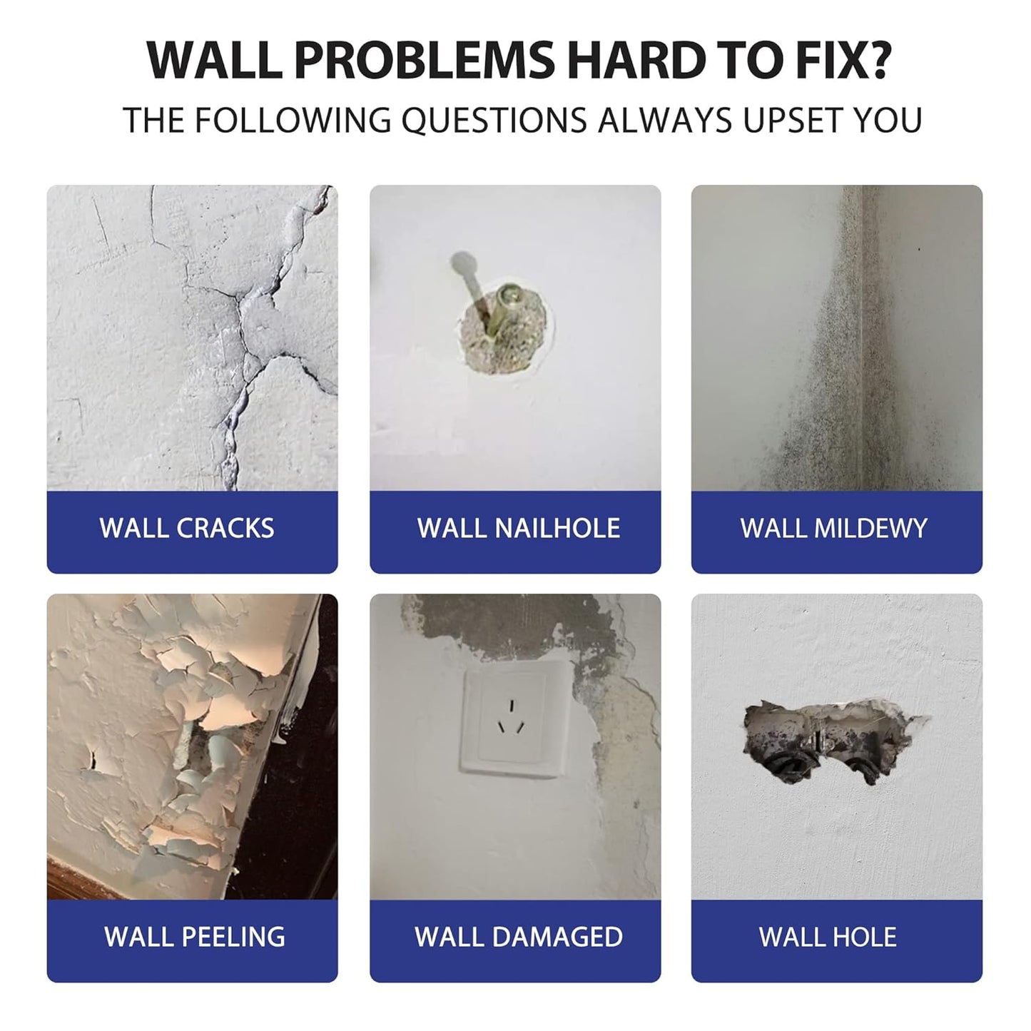 🔥 49% OFF-Drywall Patch Repair Kit -✨No More Wall Problems!