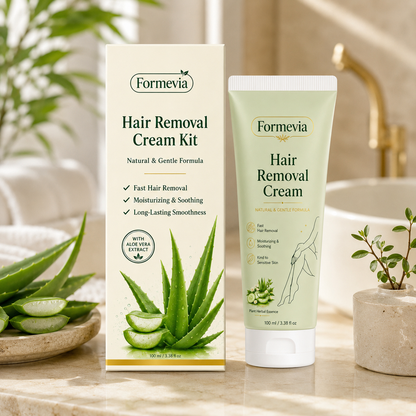 Formevia™ Natural Gentle Hair Removal Cream | For Women & Men, Sensitive Skin