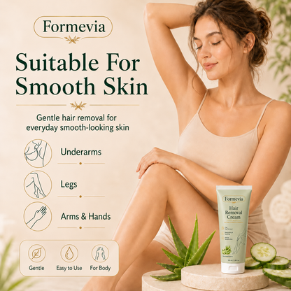 Formevia™ Natural Gentle Hair Removal Cream | For Women & Men, Sensitive Skin
