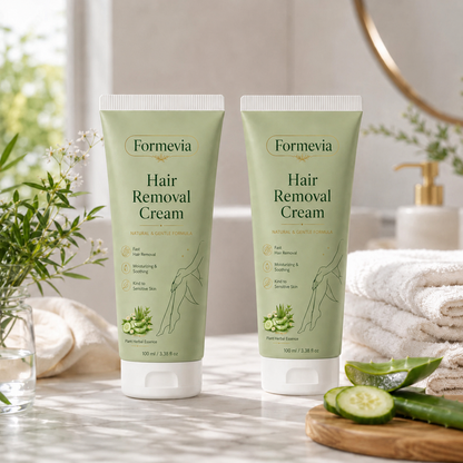 Formevia™ Natural Gentle Hair Removal Cream | For Women & Men, Sensitive Skin