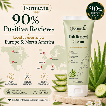 Formevia™ Natural Gentle Hair Removal Cream | For Women & Men, Sensitive Skin